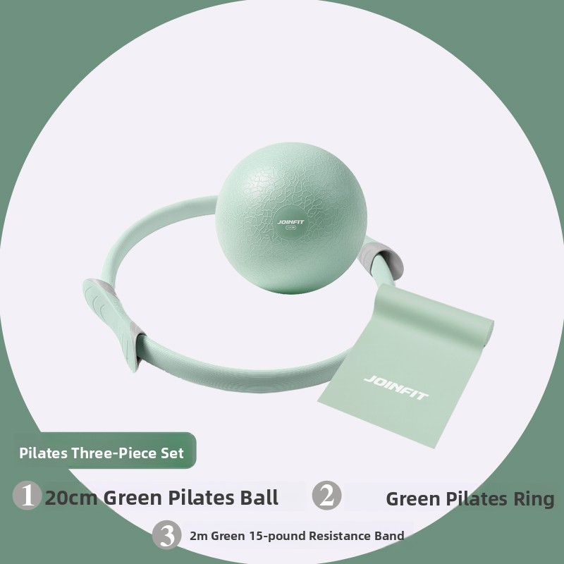 Pilates And Yoga Combined - JOINFIT ピラティスセット 小さなボールとサークルバックトレーナー付き ヨガフィットネスコンビネーション ホームジム機器 コアストレングストレーニング