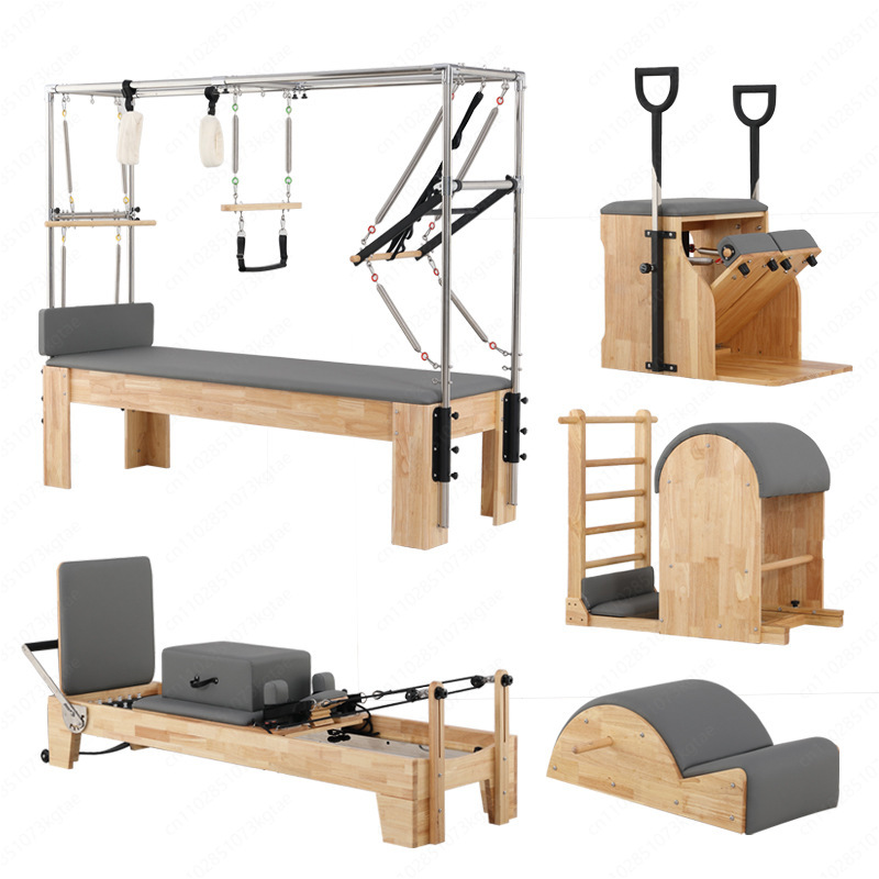 Pilates Yoga Same - ピラティス コアベッド 折りたたみ式 オーク材 ホームヨガスタジオ ジム