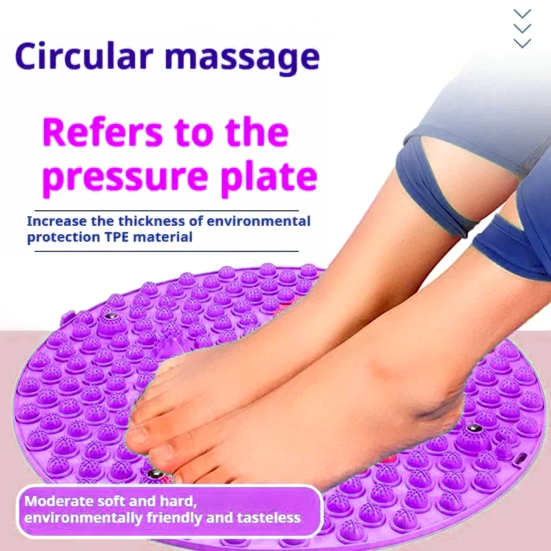 Mat Pilates Yoga - ラウンドフットマッサージ指圧マット、筋肉のリラクゼーション、鍼治療マット、ピラティスフィットネス、ヨガアクセサリー、トレーニング、トレーニング