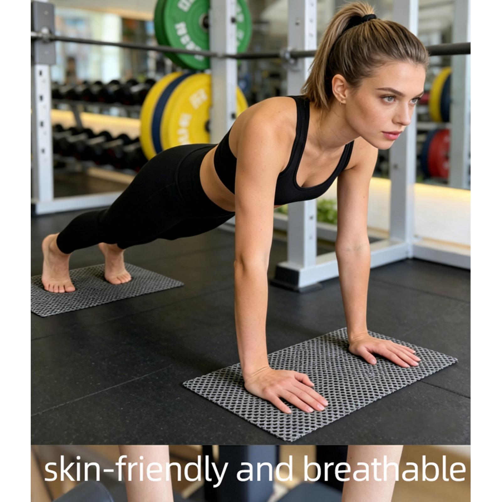 Home Pilates Yoga - 2 ピース/セットピラティス滑り止めマット安定した PVC グリップパッドピラティスリフォーマーベッドヨガエクササイズアンチスキッドパッドホームジム機器