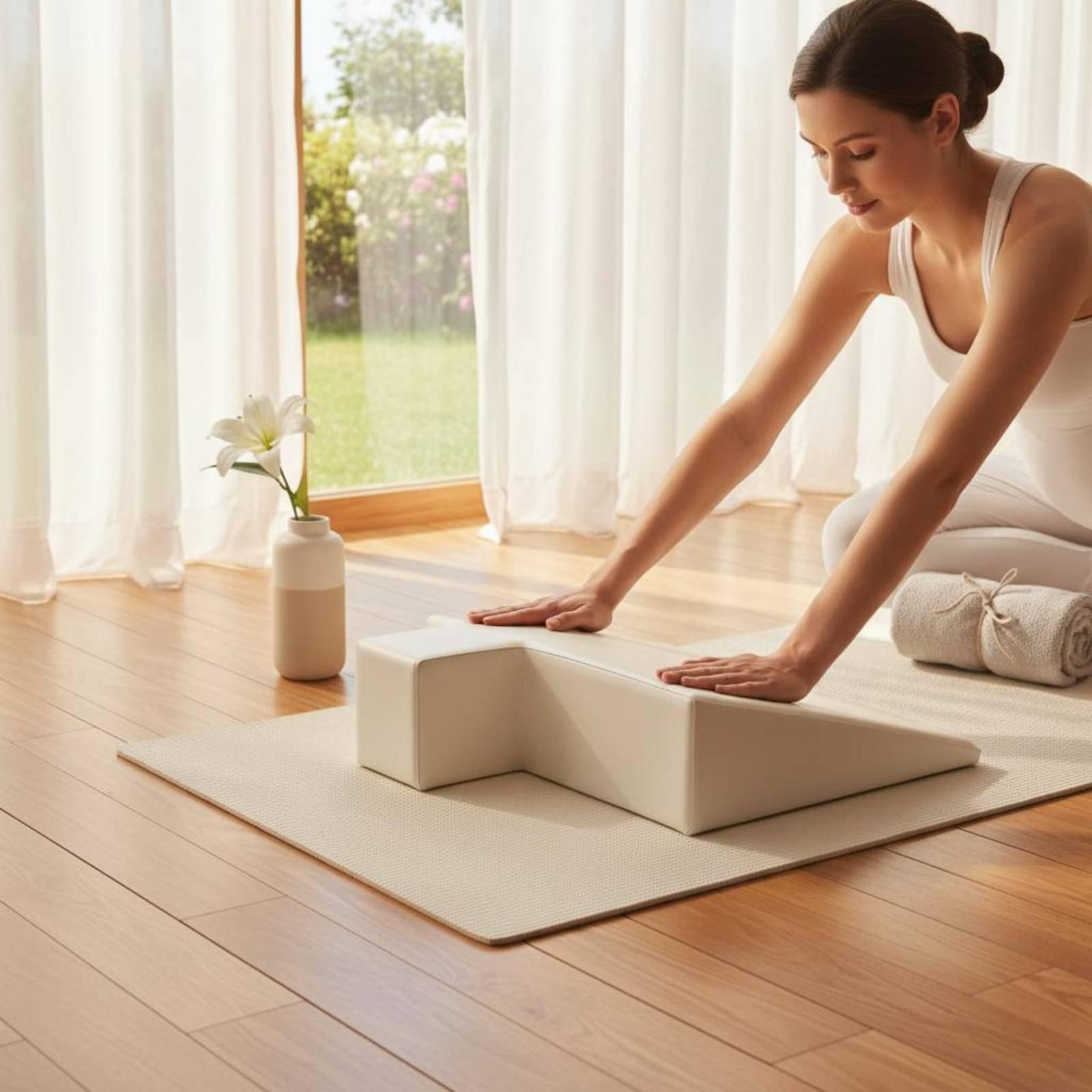 Pilates & Yoga En Talavera Raquel Díaz - マタニティサポートクッション高密度フォームエクササイズピローフィットネスピラティスアクセサリーピラティスリフォーマーベッド用妊娠中用
