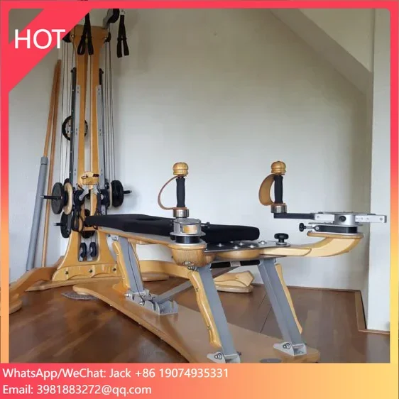 Pilates And Yoga Combined - ヨガ ボディビルディング ジム ホームフィットネス機器 木製ピラティス リフォーマー