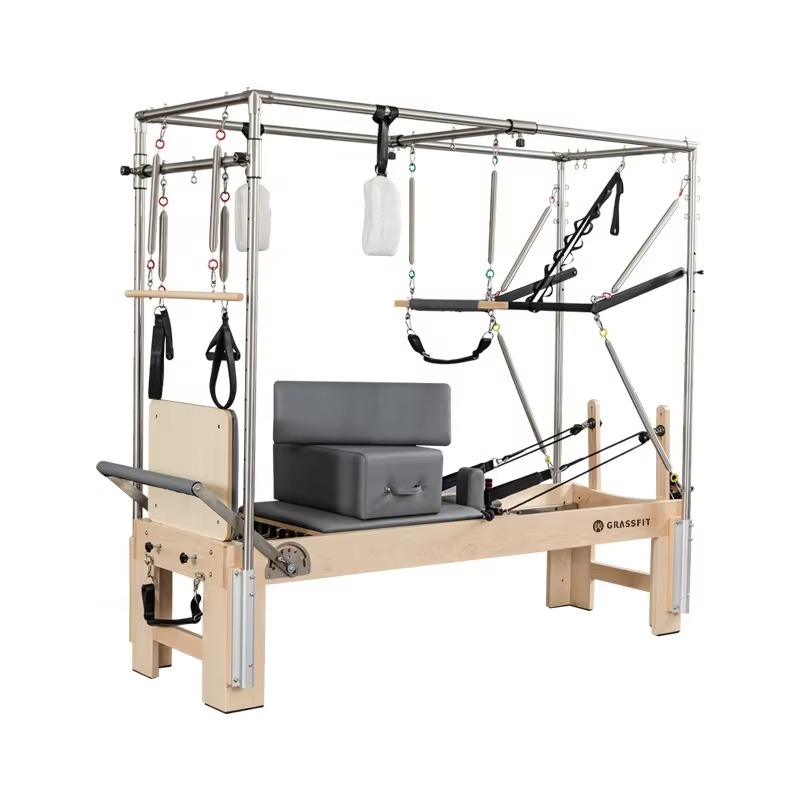 Pilates And Yoga Combined - 工場製ウッドピラティスリフォーマー、ヨガとスタジオフィットネス機器のためのフルトラペーズコンビネーション