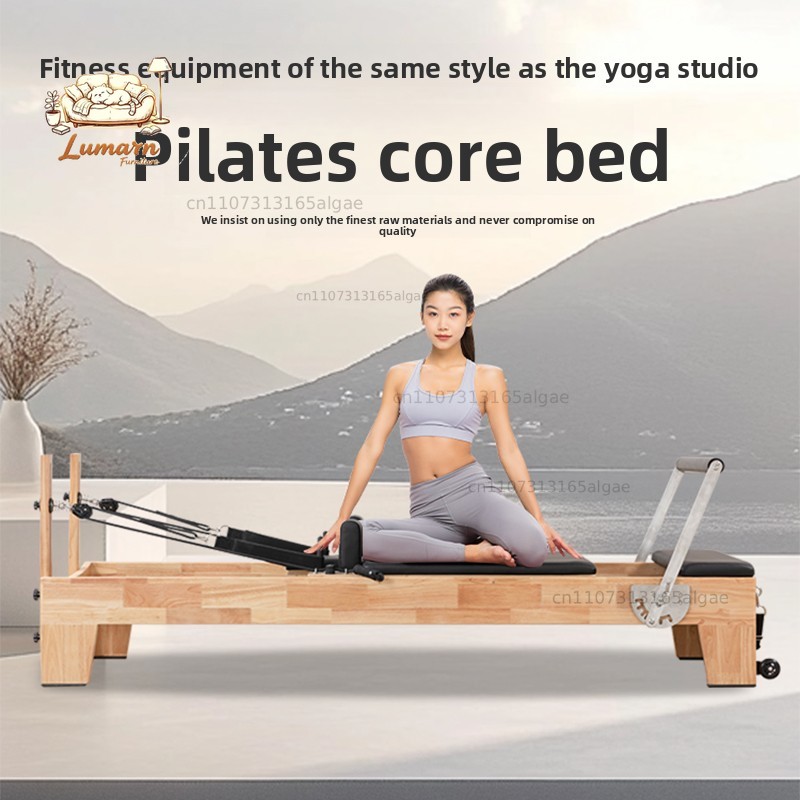 Pilates Yoga Same - ピラティス大型コアベッド5点セット、家庭用木製ヨガスタジオ、同型、商用プライベートトレーナー用、指導ビデオ付き