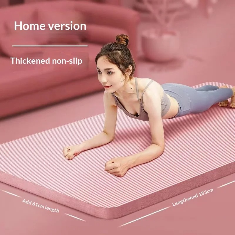 特厚滑り止めヨガマット、衝撃吸収、幅広ピラティスフィットネス - Home Pilates Yoga のレビューと価格
