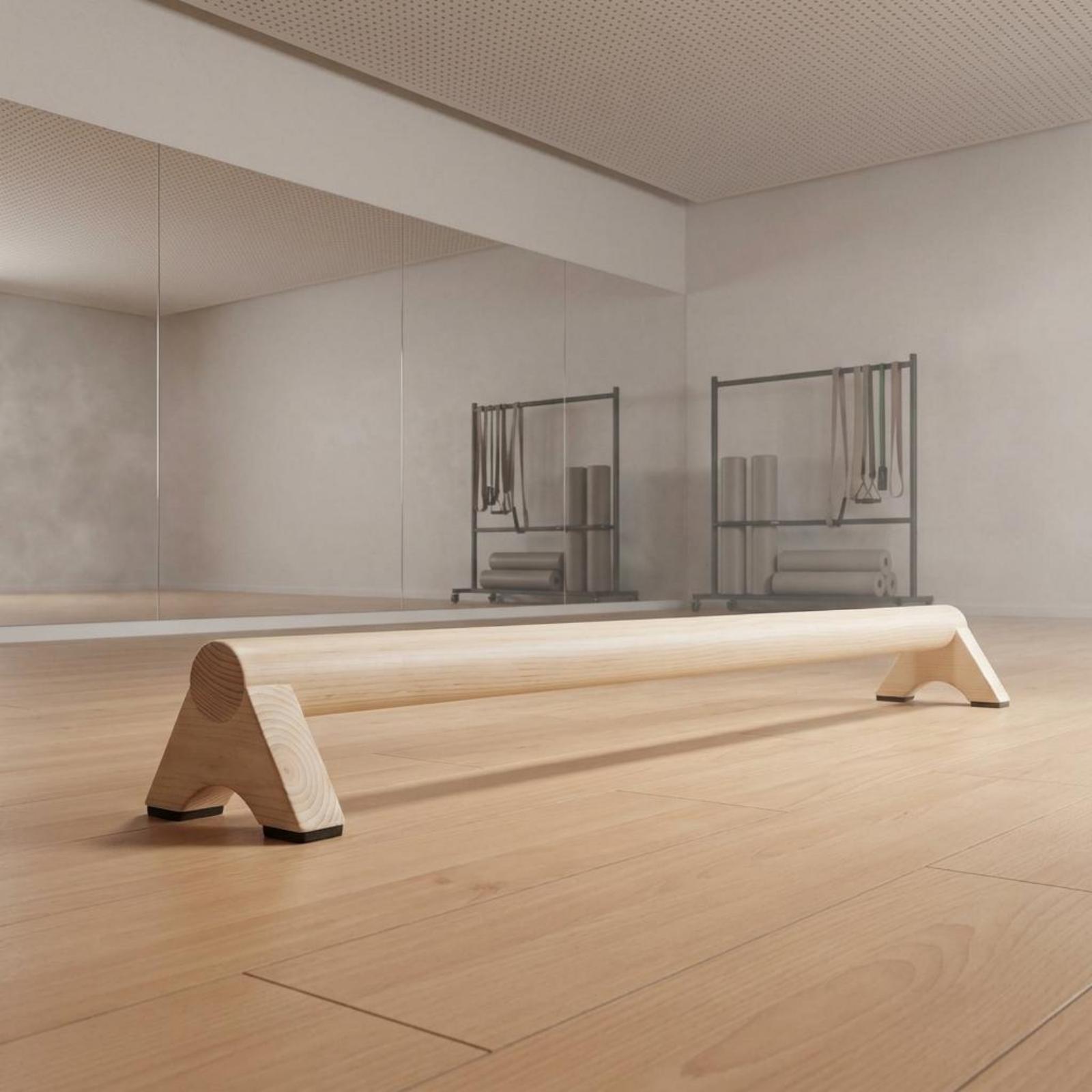バランスビームトレーナー木製エクササイズボード ジム、家庭、 - Home Pilates Yoga のレビューと価格