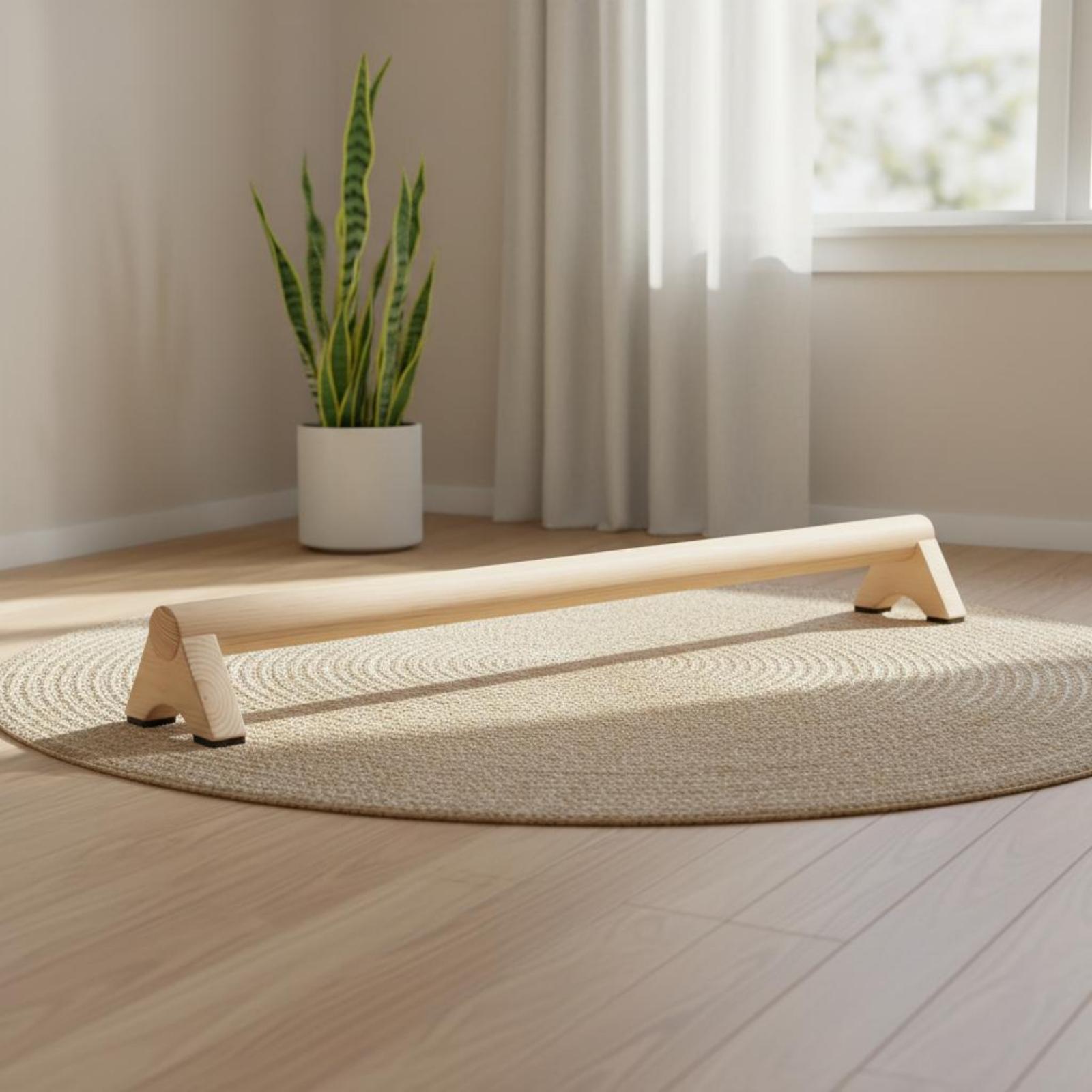 バランスビームトレーナー木製エクササイズボード ジム、家庭、 - Home Pilates Yoga のレビューと価格