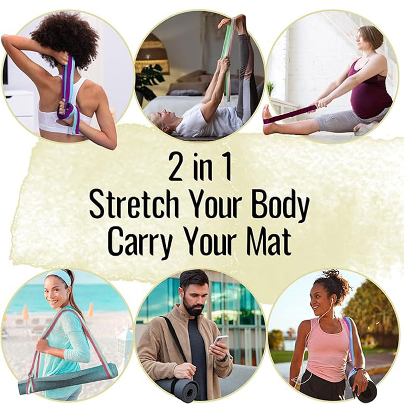 調節可能な滑り止めストラップ、ヨガ、ピラティス、ストレッチ、 - Mat Pilates Yoga のレビューと価格