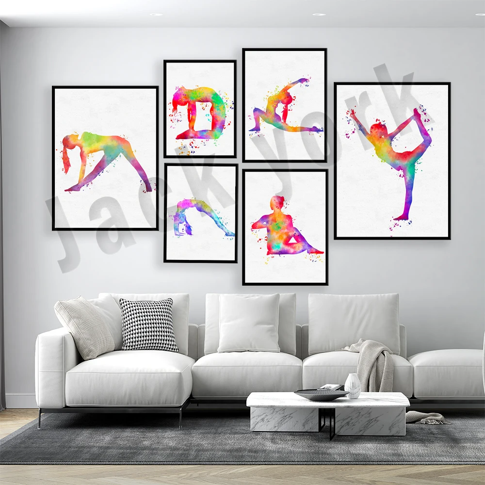 ダンスキングヨガプリント、女性ダンス、ピラティスポスター、ヨ - Pilates And Yoga Combined のレビューと価格