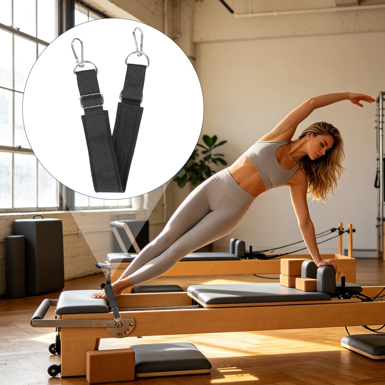 リフォーマーフットストラップ ダブルループ 厚手 滑り止め  - Home Pilates Yoga のレビューと価格